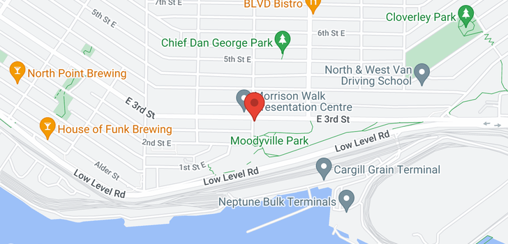 map of THE12 245 MOODY AVENUE